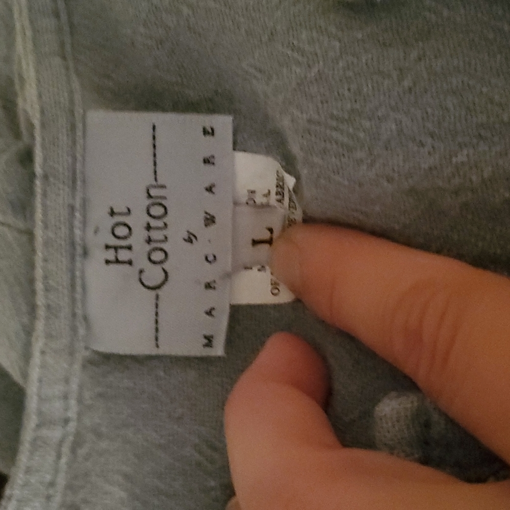 Hot Cotton Dusty Blue Top - Picture 6 of 6